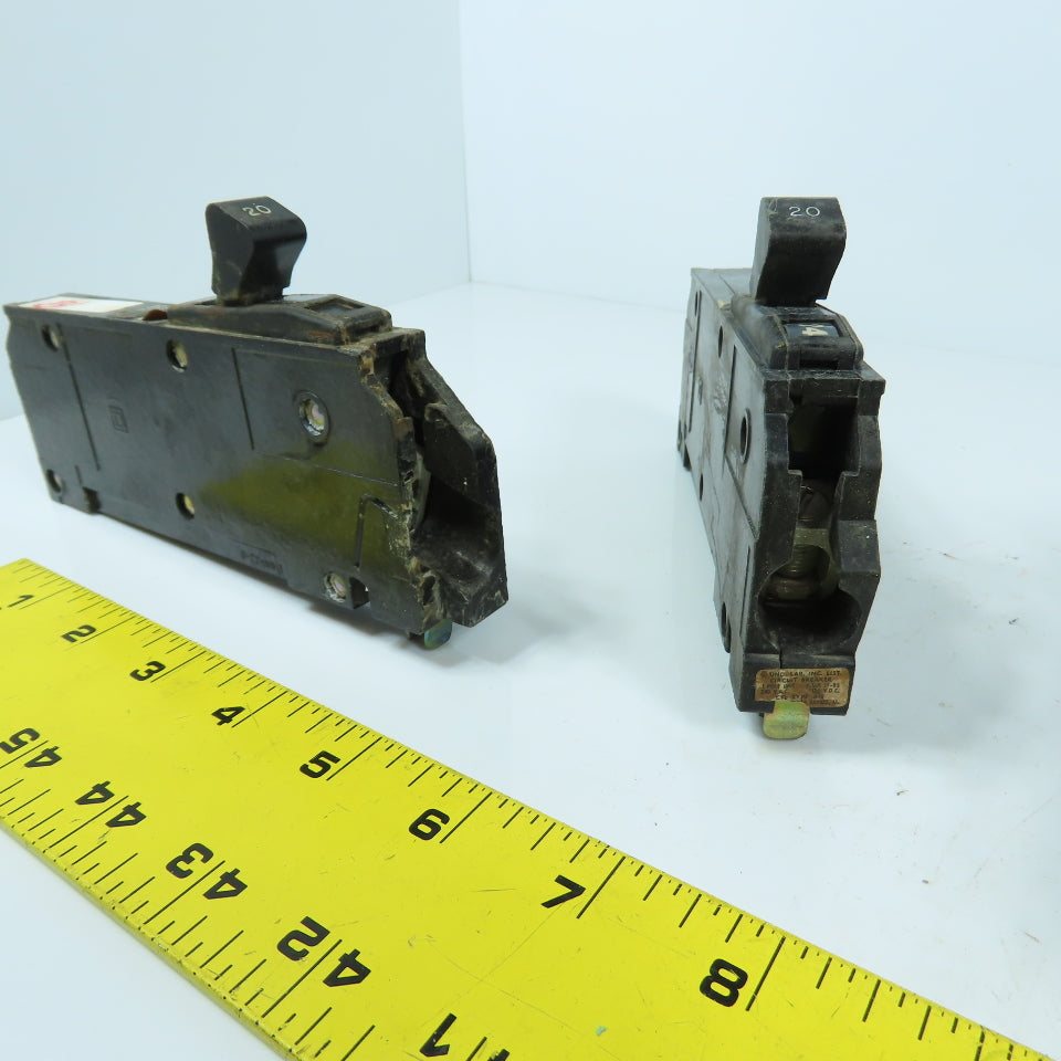 Square D YI-EH Single Pole 15A Circuit Breaker 277V Lot Of 6