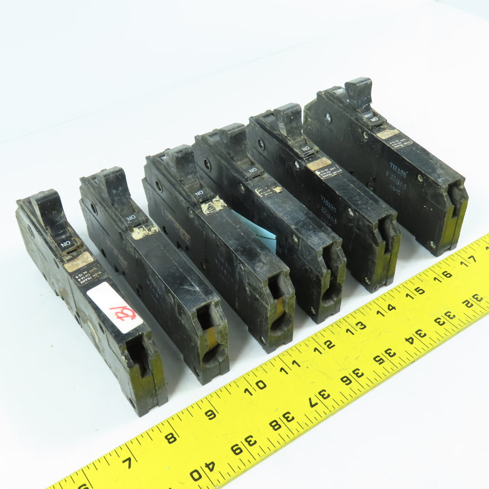 Square D YI-EH Single Pole 15A Circuit Breaker 277V Lot Of 6