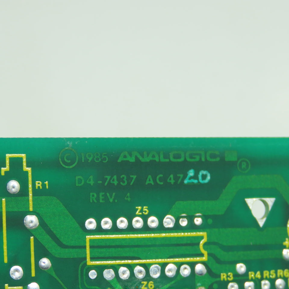 Analogic D4-7437 Rev. 4 Circuit Board Slot Card AC4720