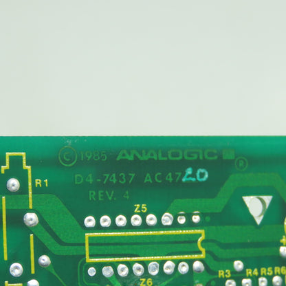 Analogic D4-7437 Rev. 4 Circuit Board Slot Card AC4720