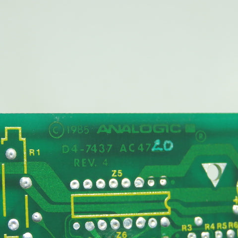Analogic D4-7437 Rev. 4 Circuit Board Slot Card AC4720