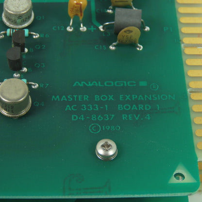 Analogic D4-8637 Rev. 4 Master Box Expansion Circuit Board Slot Card AC 333-1