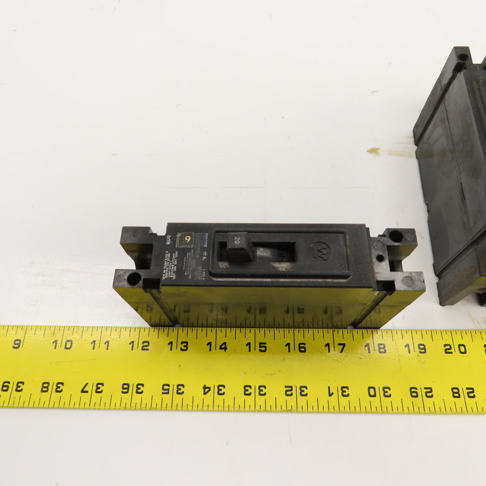 Westinghouse EHB1020 Single Pole 20A Circuit Breaker 277V Lot Of 14