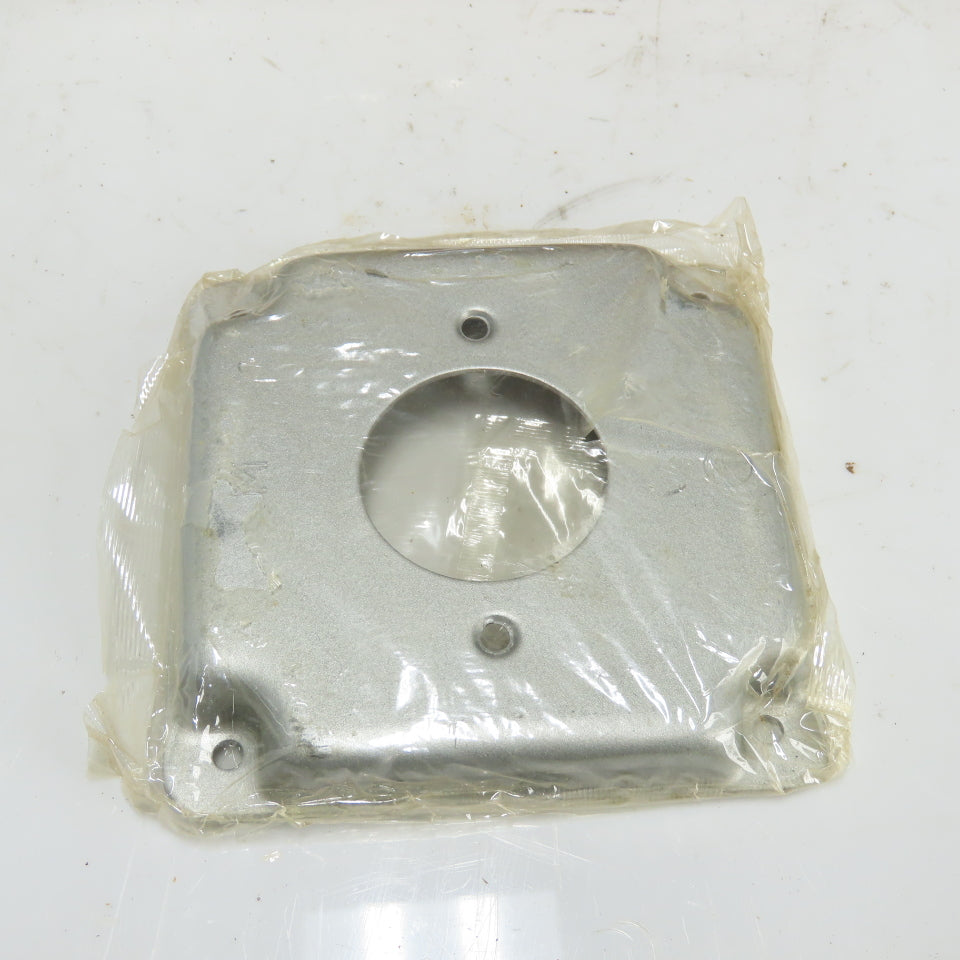 Mulberry 11421 4" Square Box Cover 1/2" Raise 20A 1.62" Dia. Receptacle Lot/45