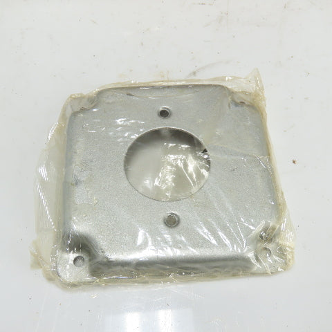 Mulberry 11421 4" Square Box Cover 1/2" Raise 20A 1.62" Dia. Receptacle Lot/45