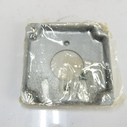 Mulberry 11421 4" Square Box Cover 1/2" Raise 20A 1.62" Dia. Receptacle Lot/45
