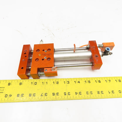 Meto-Fer 15mm Bore 90mm Stroke Pneumatic Linear Slide Actuator