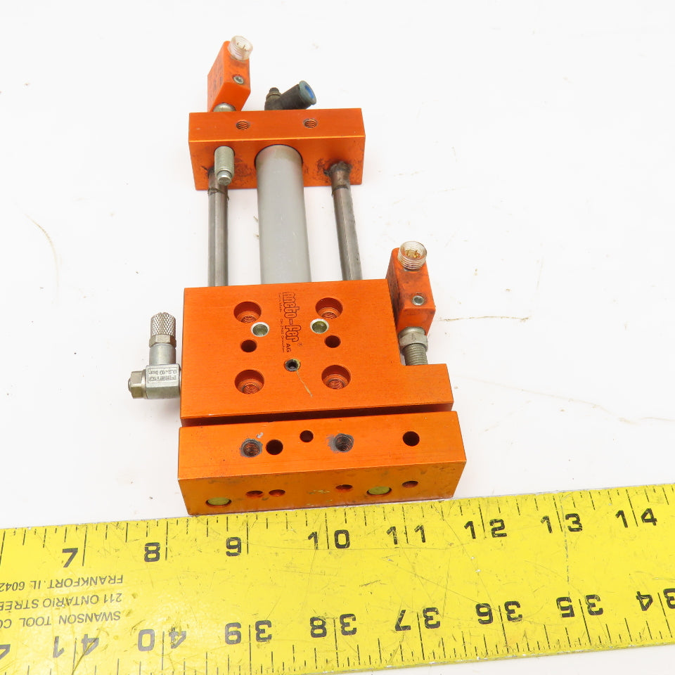Meto-Fer 15mm Bore 60mm Stroke Pneumatic Linear Slide Actuator