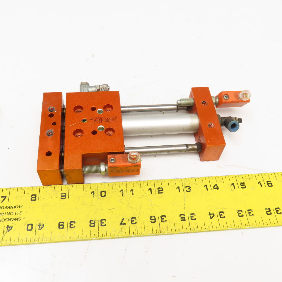 Meto-Fer 15mm Bore 60mm Stroke Pneumatic Linear Slide Actuator