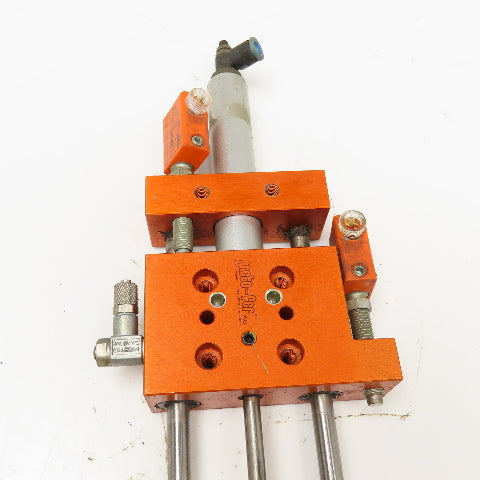 Meto-Fer 15mm Bore 60mm Stroke Pneumatic Linear Slide Actuator