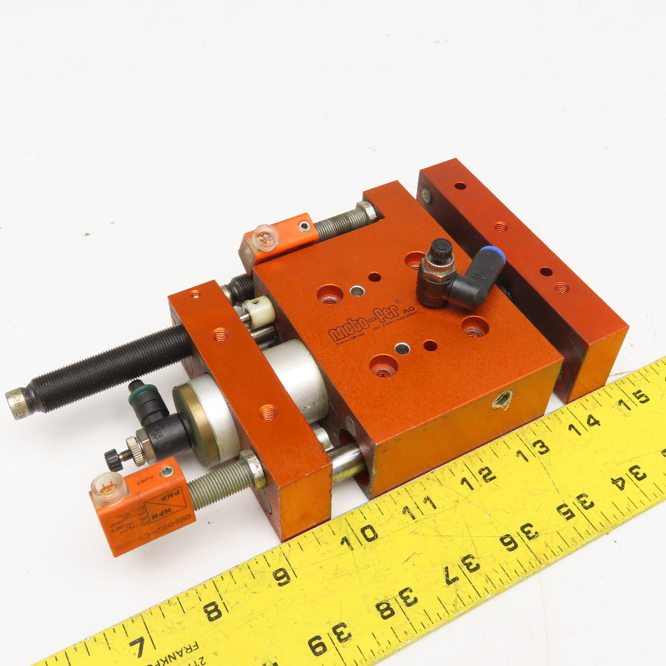 Meto-Fer 30mm Bore 22mm Stroke Pneumatic Linear Slide Actuator