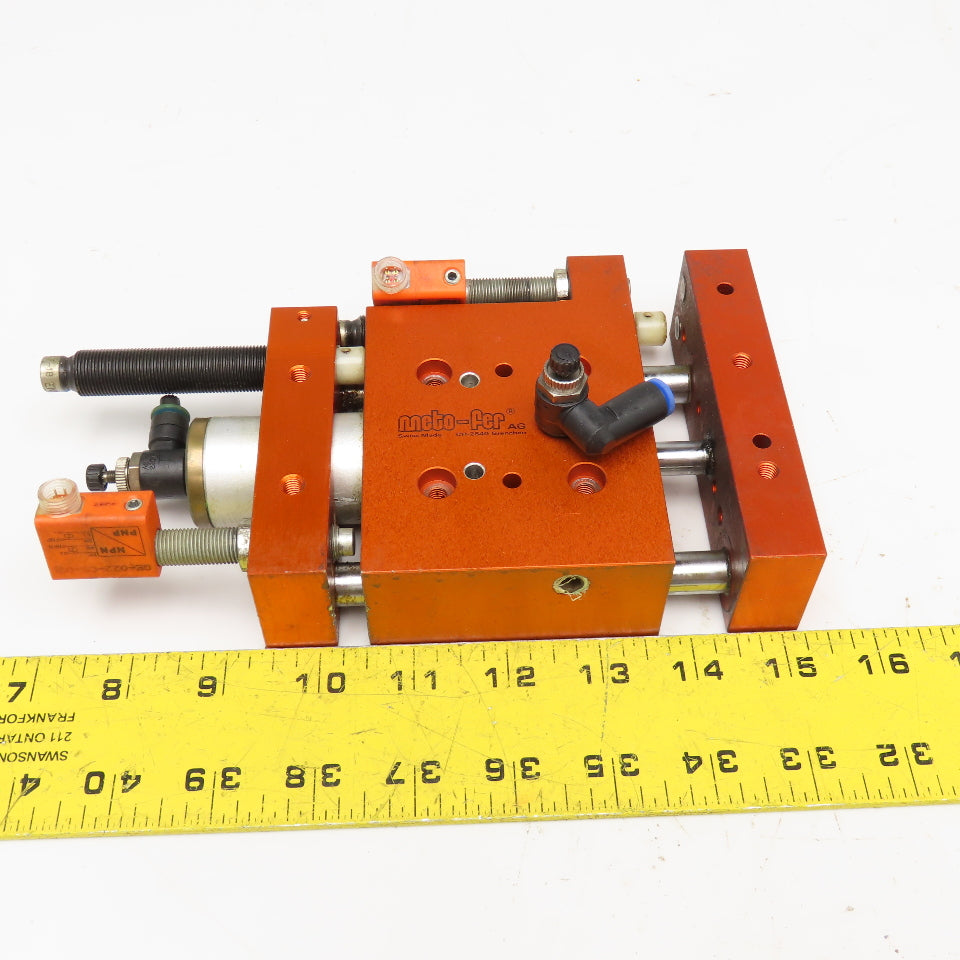 Meto-Fer 30mm Bore 22mm Stroke Pneumatic Linear Slide Actuator