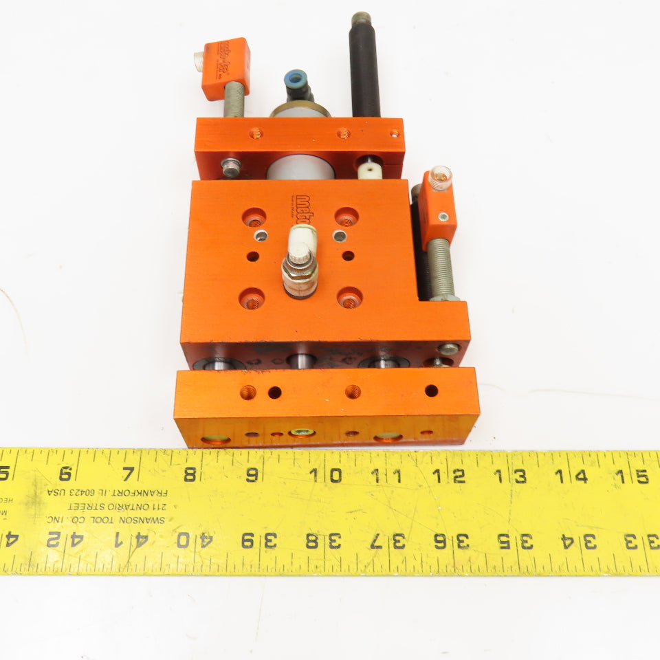 Meto-Fer 30mm Bore 24mm Stroke Pneumatic Linear Slide Actuator