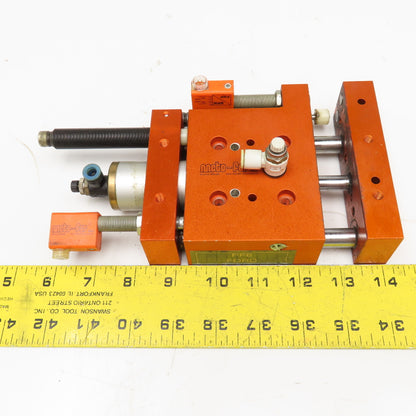 Meto-Fer 30mm Bore 24mm Stroke Pneumatic Linear Slide Actuator