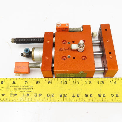 Meto-Fer 30mm Bore 24mm Stroke Pneumatic Linear Slide Actuator