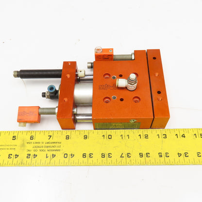 Meto-Fer 30mm Bore 24mm Stroke Pneumatic Linear Slide Actuator