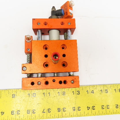Meto-Fer 15mm Bore 24mm Stroke Pneumatic Linear Slide Actuator