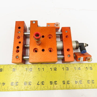 Meto-Fer 15mm Bore 24mm Stroke Pneumatic Linear Slide Actuator