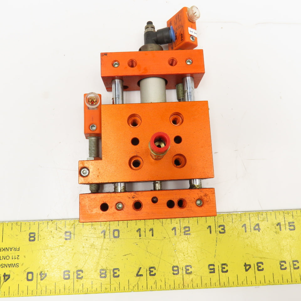 Meto-Fer 15mm Bore 24mm Stroke Pneumatic Linear Slide Actuator