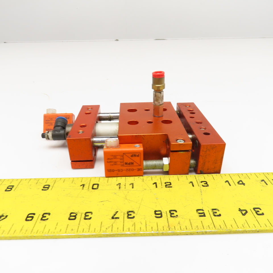 Meto-Fer 15mm Bore 24mm Stroke Pneumatic Linear Slide Actuator
