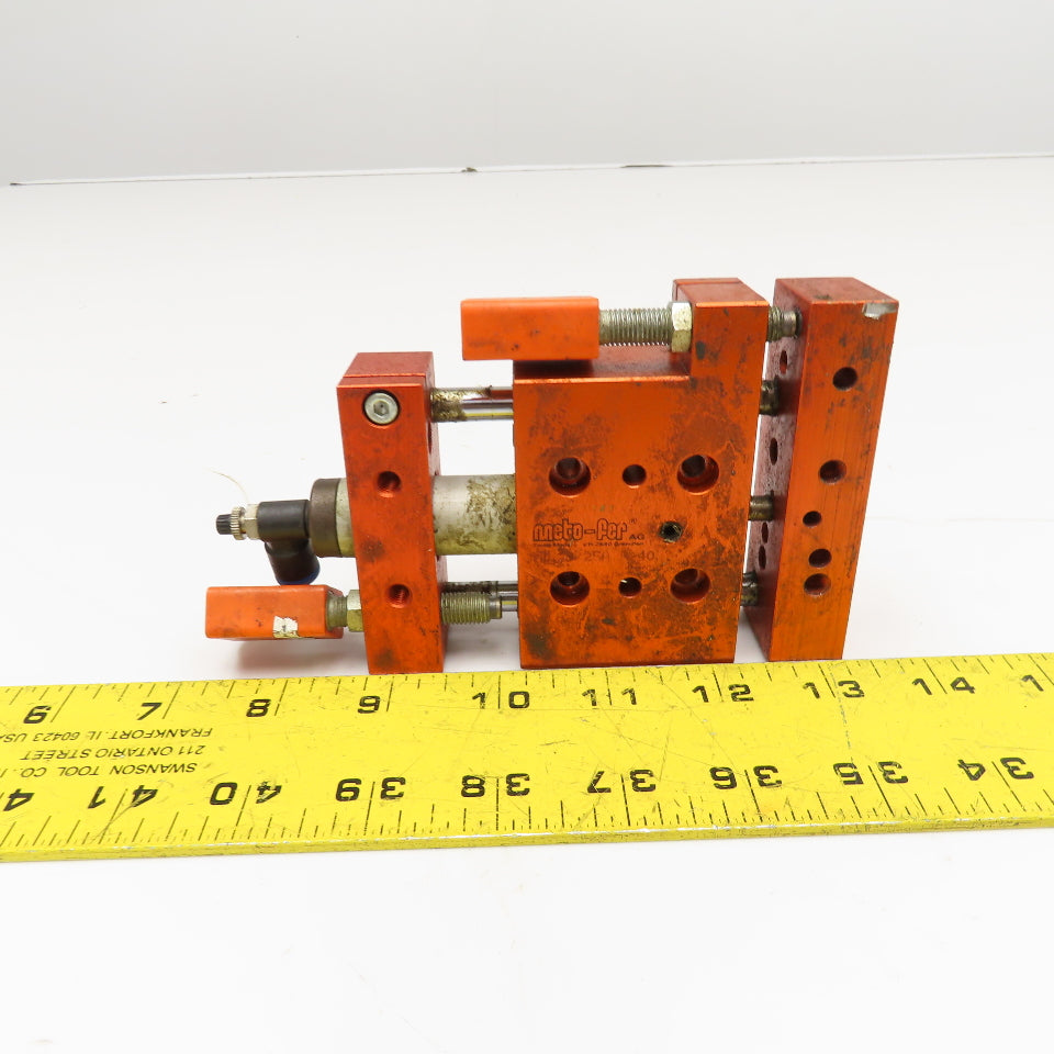 Meto-Fer 15mm Bore 24mm Stroke Pneumatic Linear Slide Actuator