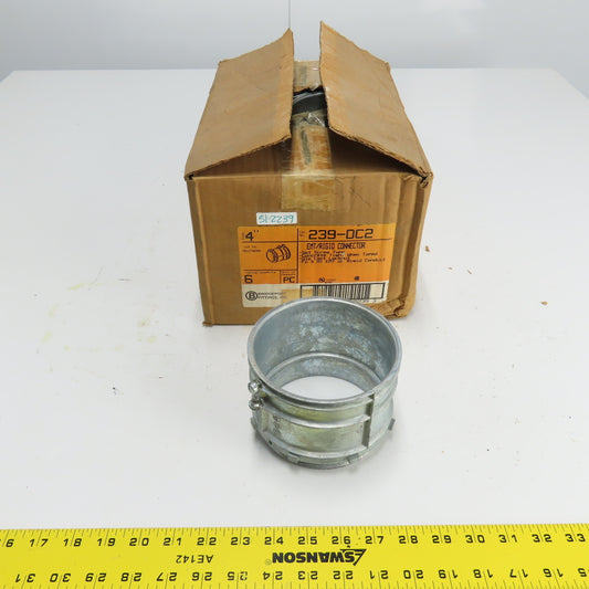 Bridgeport 239-DC2 4" Set Screw Rigid Conduit Connector Lot Of 6