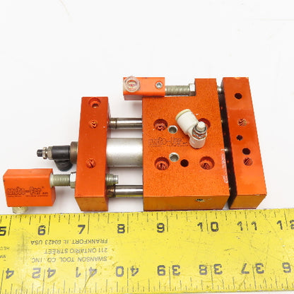 Meto-Fer 15mm Bore 24mm Stroke Pneumatic Linear Slide Actuator