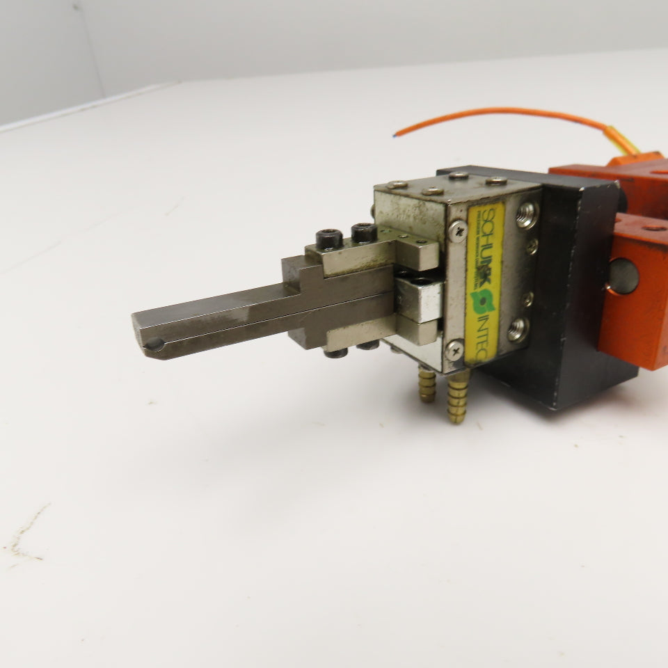 Meto-Fer 15mm Bore 50mm Stroke Pneumatic Linear Slide Actuator Parallel Gripper