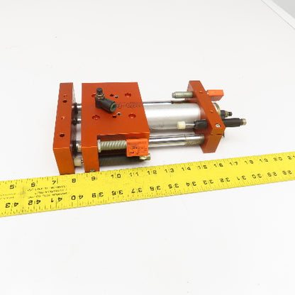 Meto-Fer 35mm Bore 100mm Stroke Pneumatic Linear Slide Actuator