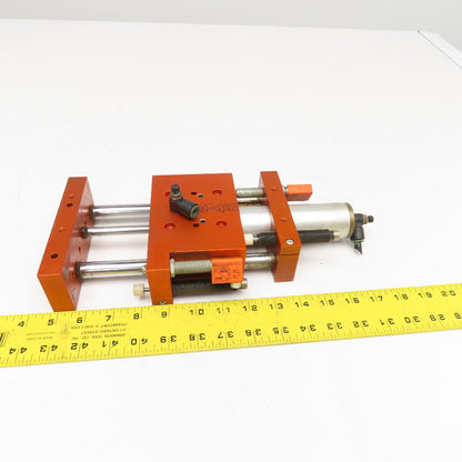 Meto-Fer 35mm Bore 100mm Stroke Pneumatic Linear Slide Actuator