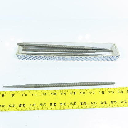 Grobet 32.405 10" Round Second Cut File Lot Of 5