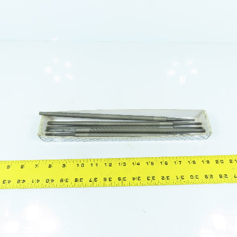Grobet 32.405 10" Round Second Cut File Lot Of 5