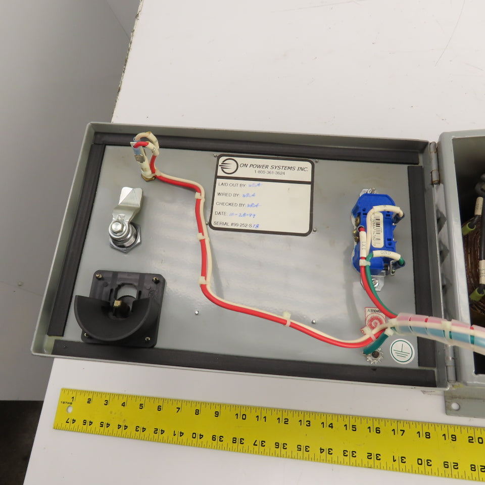 ON Power OP1000 1000VA Transformer Disconnect Conditioner Pri 480V Sec 120 1PH