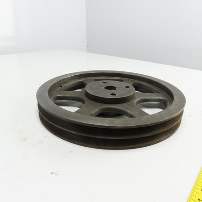A120 B124 Taper-Lock Dual Duty 1/2" V-Belt Sheave Pulley 12-3/4" OD 1-1/8" Bore