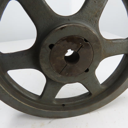 A120 B124 Taper-Lock Dual Duty 1/2" V-Belt Sheave Pulley 12-3/4" OD 1-1/8" Bore