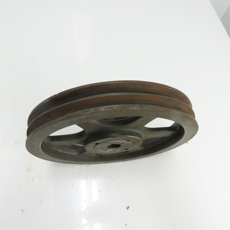 A120 B124 Taper-Lock Dual Duty 1/2" V-Belt Sheave Pulley 12-3/4" OD 1-1/8" Bore