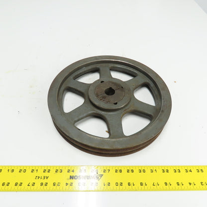 A120 B124 Taper-Lock Dual Duty 1/2" V-Belt Sheave Pulley 12-3/4" OD 1-1/8" Bore