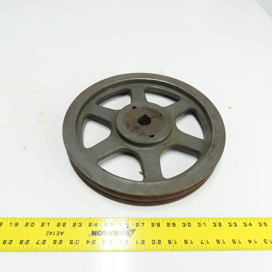 A120 B124 Taper-Lock Dual Duty 1/2" V-Belt Sheave Pulley 12-3/4" OD 1-1/8" Bore