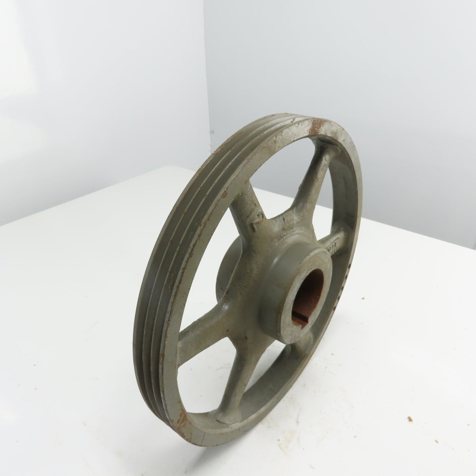 3-Groove V-Belt Sheave Pulley 15" OD 2-11/16" Bore