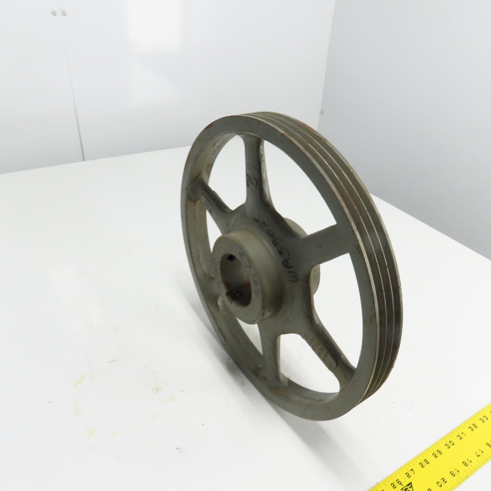 3-Groove V-Belt Sheave Pulley 15" OD 2-11/16" Bore