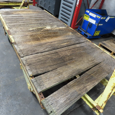 Quad Steer Tracker Heavy Duty Industrial Warehouse Wagon Cart 96"x 48" Set Of 4