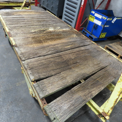 Quad Steer Tracker Heavy Duty Industrial Warehouse Wagon Cart 96"x 48" Set Of 4