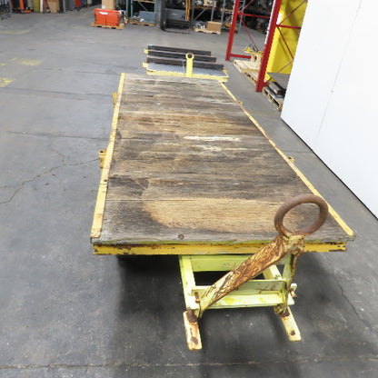 Quad Steer Tracker Heavy Duty Industrial Warehouse Wagon Cart 96"x 48" Set Of 4