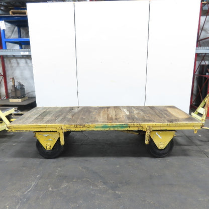 Quad Steer Tracker Heavy Duty Industrial Warehouse Wagon Cart 96"x 48" Set Of 4