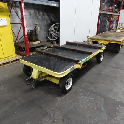 Quad Steer Tracker Heavy Duty Industrial Warehouse Wagon Cart 96"x 48" Set Of 4