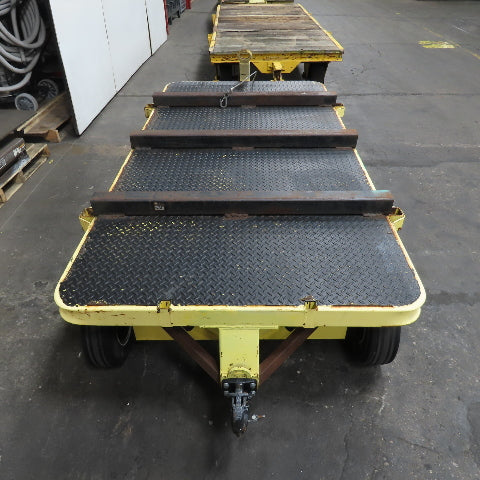 Quad Steer Tracker Heavy Duty Industrial Warehouse Wagon Cart 96"x 48" Set Of 4