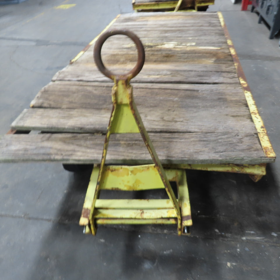 Quad Steer Tracker Heavy Duty Industrial Warehouse Wagon Cart 96"x 48" Set Of 4