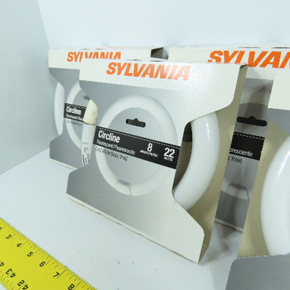 Sylvania FC8T9/CW/RS Circline Cool White Florescent Light Bulb 8" 22 Watts Lot/5