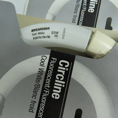 Sylvania FC8T9/CW/RS Circline Cool White Florescent Light Bulb 8" 22 Watts Lot/5