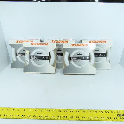 Sylvania FC8T9/CW/RS Circline Cool White Florescent Light Bulb 8" 22 Watts Lot/5